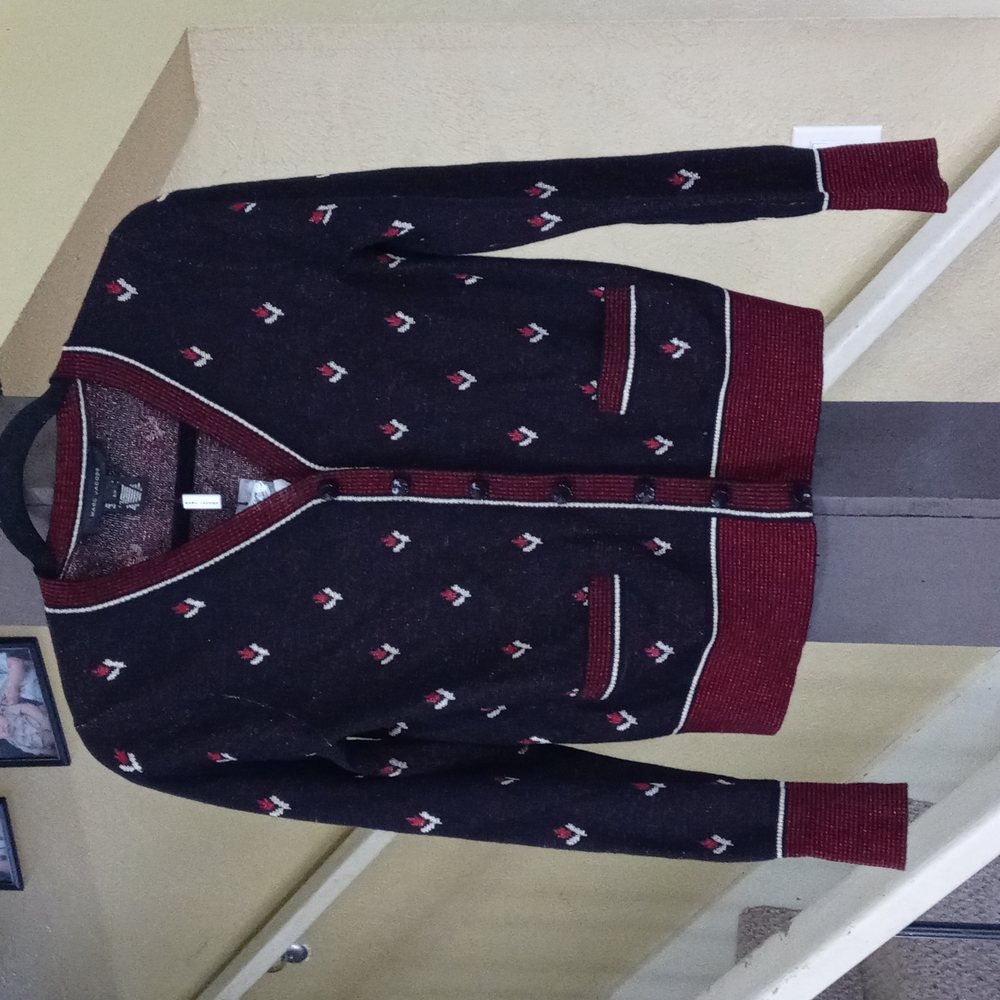 Marc Jacobs Multi-Color Cardigan Style Button-Up Cover Sweater Women's S/P NWT
